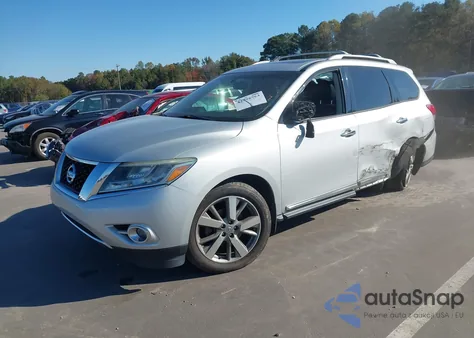 2016 Nissan Pathfinder Platinum из США, поврежденный, VIN 5N1AR2MM5GC622553